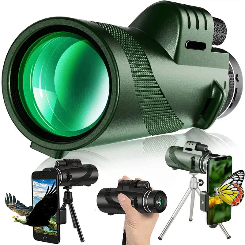 Monocular de Titanio con Ultra Zoom